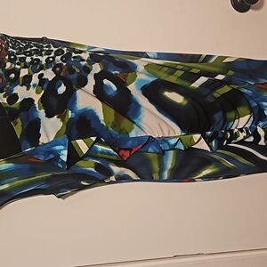 Beautiful rich colors, artsy, cocktail dress. Frank Lyman, sz 4.